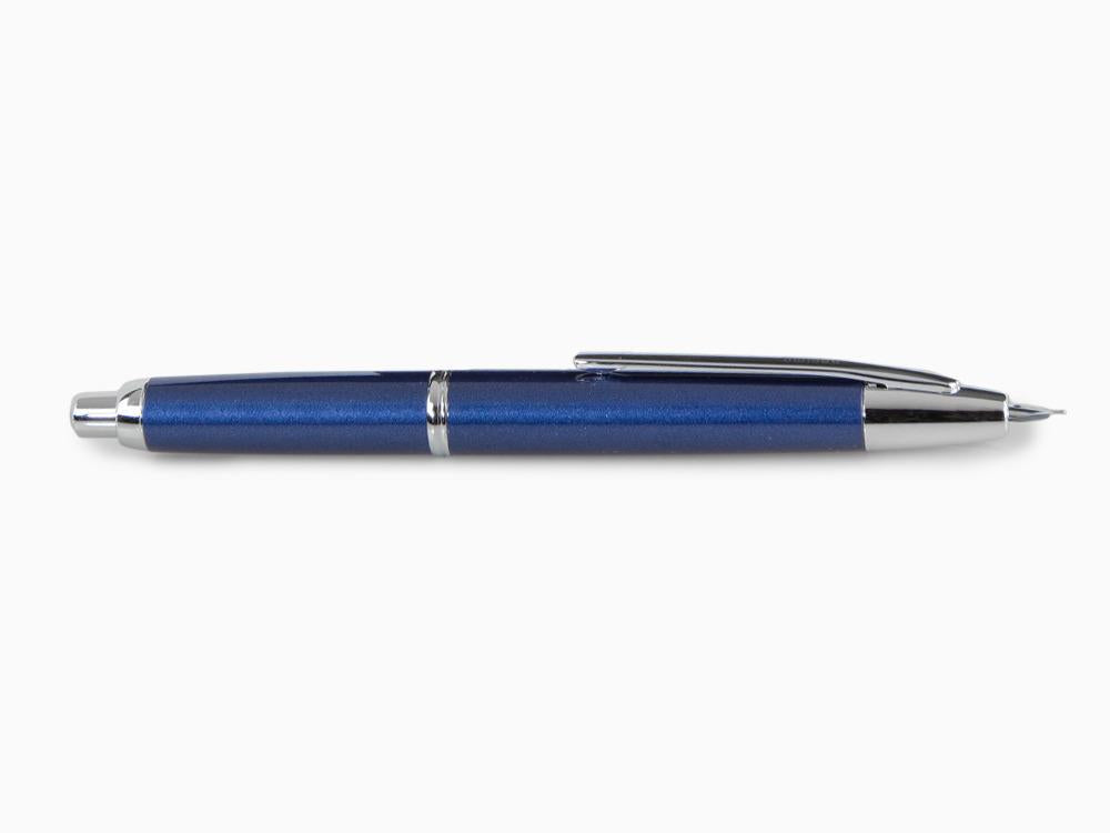 Pilot Capless Decimo Füller, Lack, Verchromte, Blau, FK-1500D-RH-BLUE
