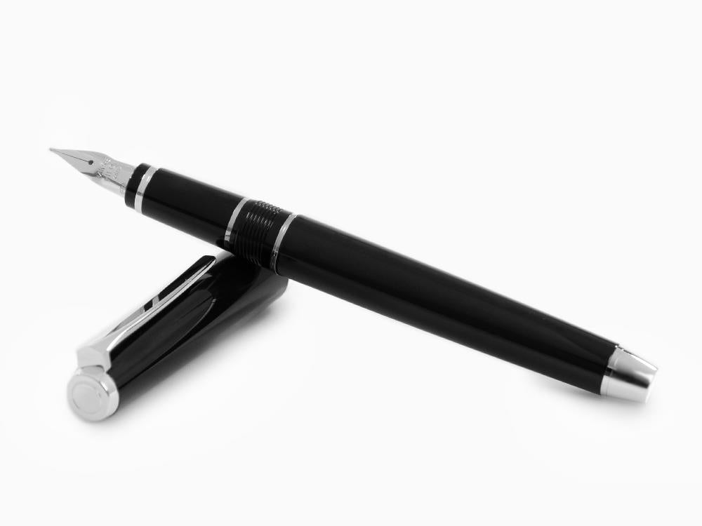 Pilot Falcon Füllfederhalter, Schwarz, Flexible Feder, Falcon-Black