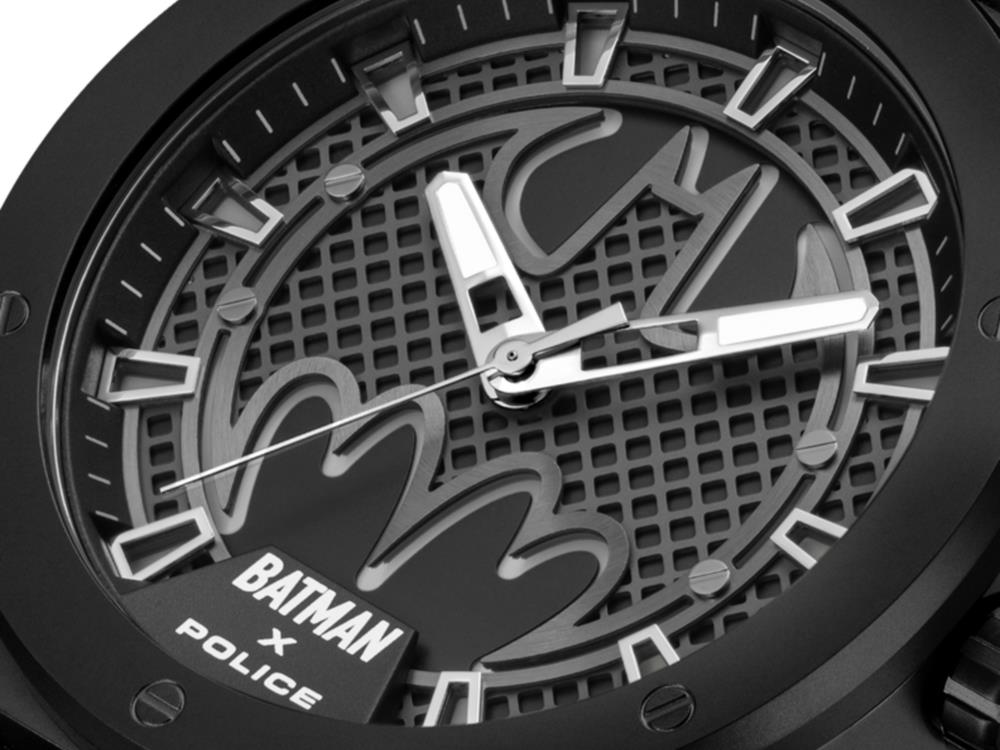 Police Ultimate Batman Quartz Uhr, 44 mm, Schwarz, PEWGA0090101-SET