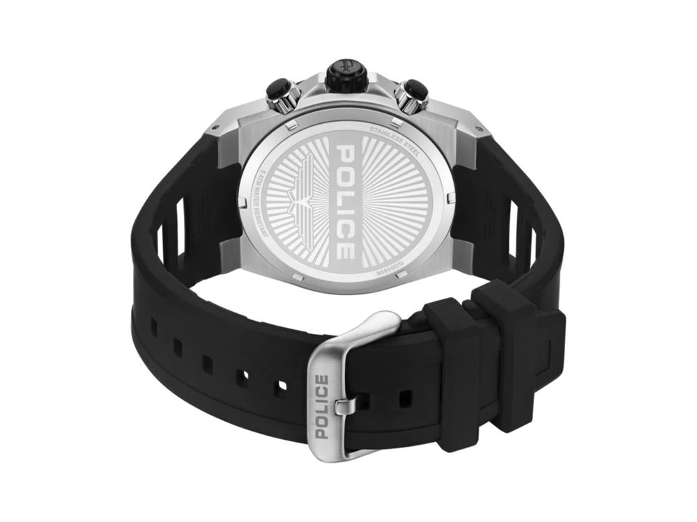 Police Uros Quartz Uhr, 45 mm, Schwarz, PEWGO0000601