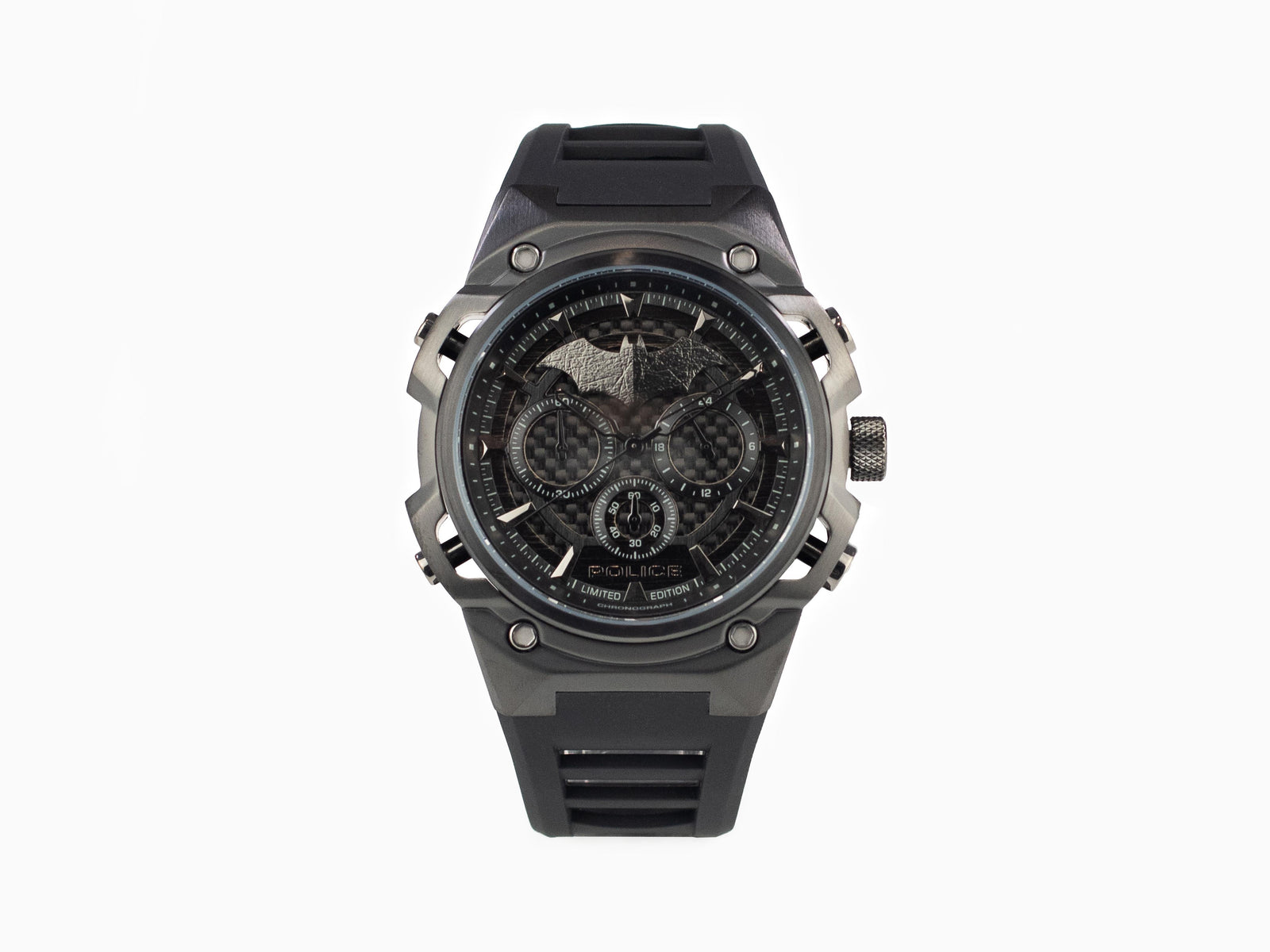 Set Police Crusader Quartz Uhr und Batarang Armband Limitierte Ed. PEWGQ0089901