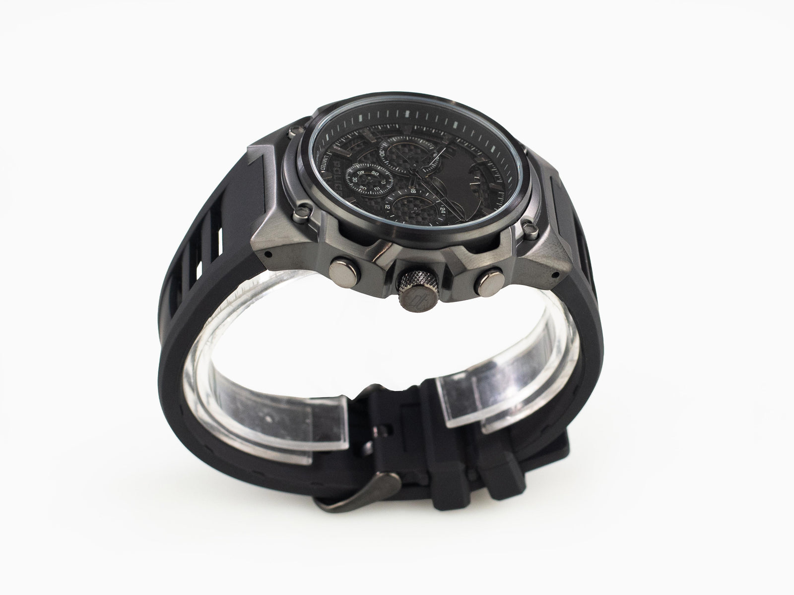 Set Police Crusader Quartz Uhr und Batarang Armband Limitierte Ed. PEWGQ0089901