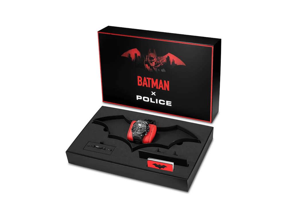 Set Police Crusader Quartz Uhr und Batarang Armband Limitierte Ed. PEWGQ0089901