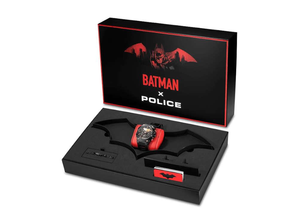 Set Police Crusader Quartz Uhr und Batarang Armband Limitierte Ed. PEWGQ0089902