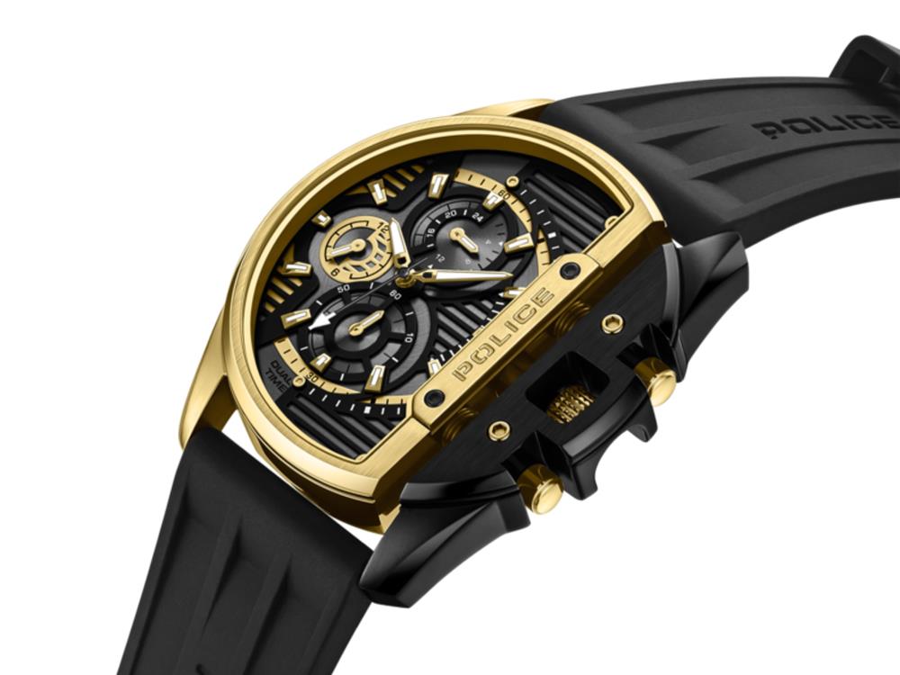 Police Daintree Quartz Uhr, 48 mm, Golden, PEWGQ2203606
