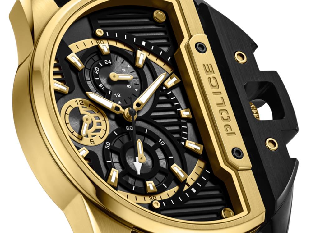 Police Daintree Quartz Uhr, 48 mm, Golden, PEWGQ2203606