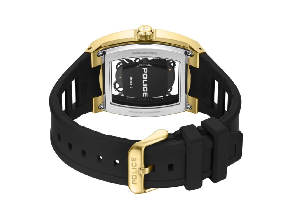 Police Cranium Quartz Uhr, 42 mm, Schwarz, PEWJM0081303