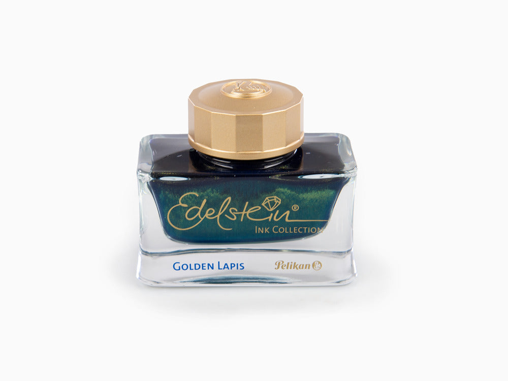 Pelikan Edelstein Ink Of The Year 2024 – Golden Lapis Tintenfass, Blau, 302234