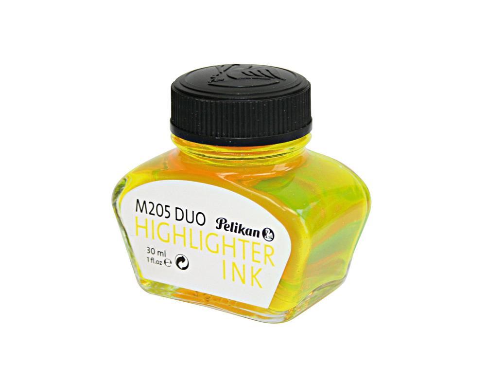 Pelikan Tintenfass, M205, 30ml., Neongelb, Glass