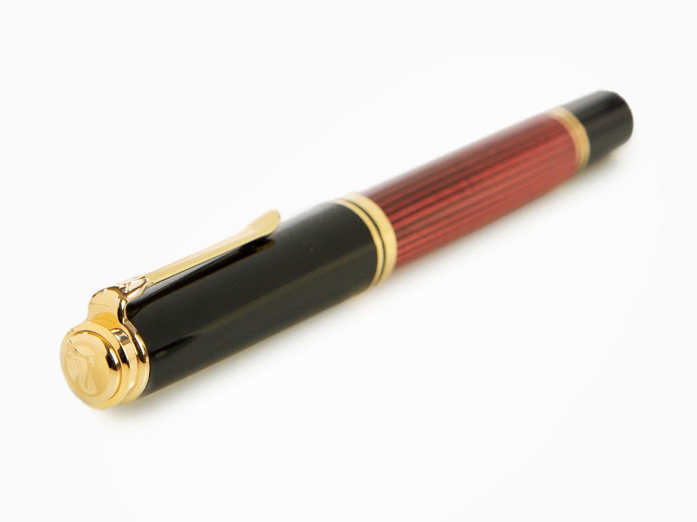 Pelikan Souverän 800 Black-Red Füllfederhalter, Edelharz, 816625