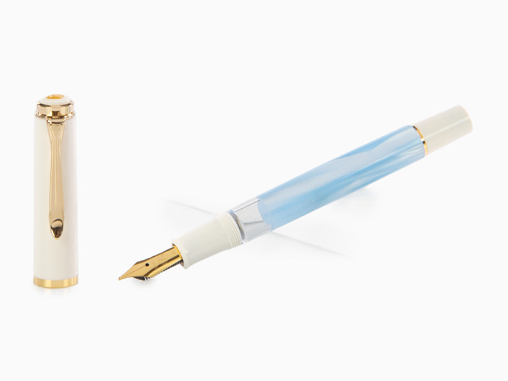 Pelikan Classic 200 Pastel-Blue Füllfederhalter, Sonderausgabe, 823012 - Nib EF
