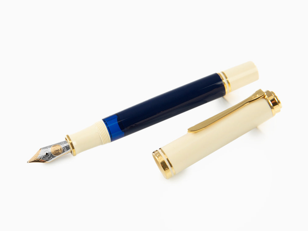 Pelikan Souverän® 800 Cream Blue Füllfederhalter, Spezialausgabe, 827270