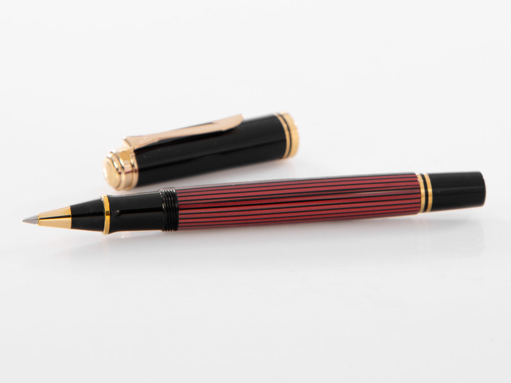 Pelikan Roller Souverän R400, Schwarz-Rot, 905521