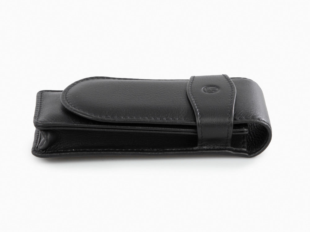 PePelikan Etui 3 Stifte, Leder, Schwarz, Weich, 923433