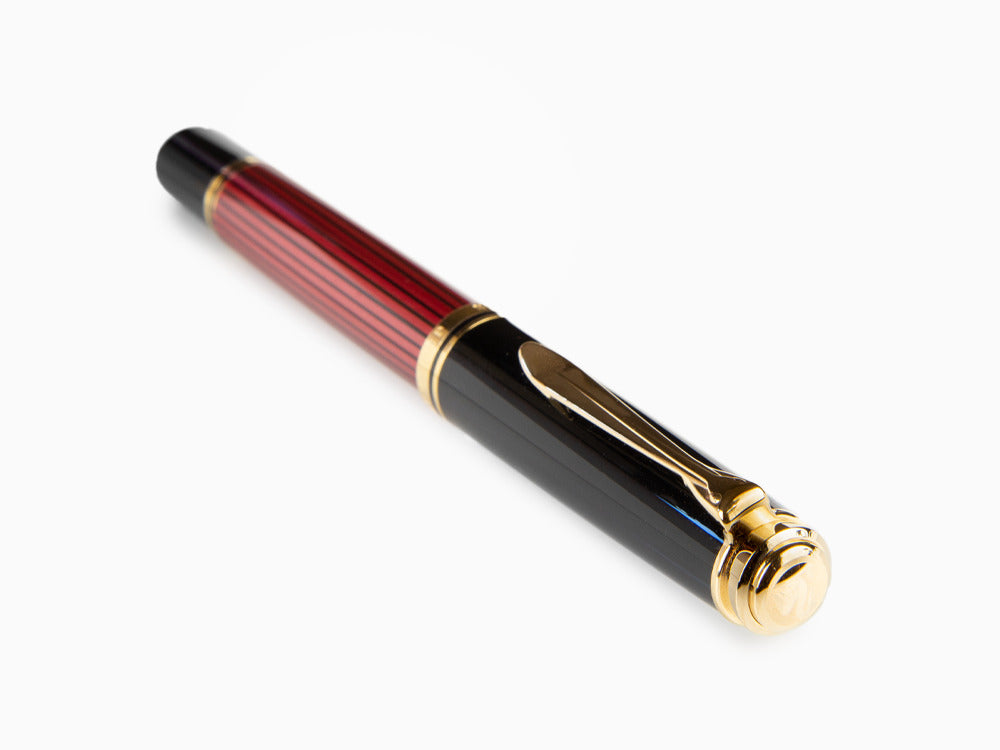 Pelikan Füllfederhalter Souverän M 600 - Schwarz Rot, 928697
