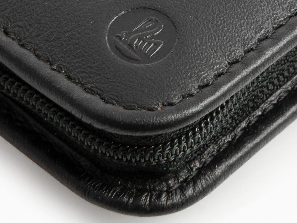 Pelikan Etui 2 Stifte, Nappa Leder, Schwarz, Der Reißverschluss , 958017