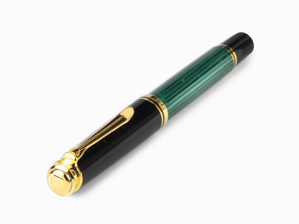 Pelikan Füllfederhalter Souverän M 600, Schwarz Grün, 980029