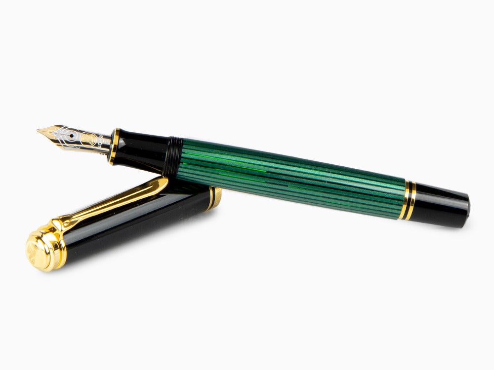 Pelikan Füllfederhalter Souverän M 600, Schwarz Grün, 980029