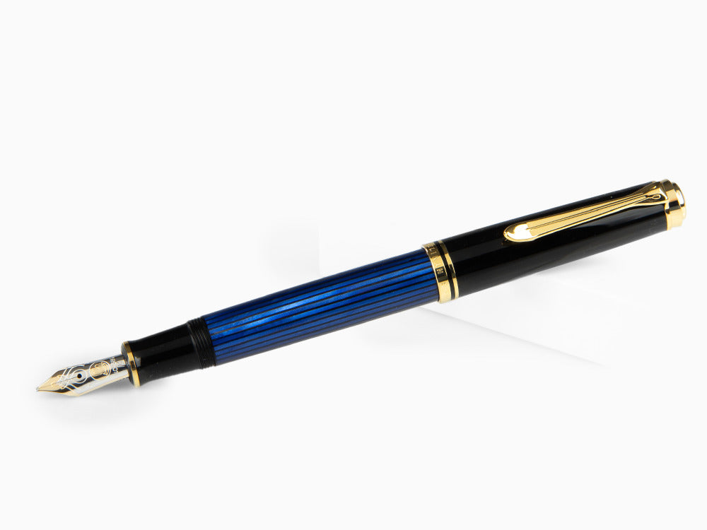 Pelikan Füllfederhalter Souverän M 600, Schwarz Blau, 995324
