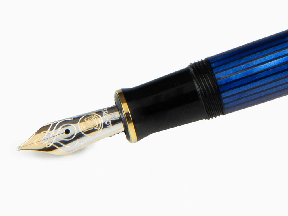Pelikan Füllfederhalter Souverän M 600, Schwarz Blau, 995324