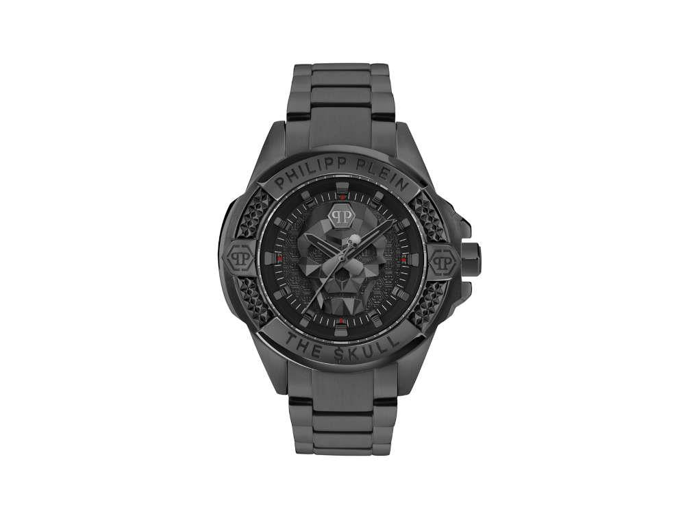 Philipp Plein The Skull Quarz-Uhr, Schwarz, 44mm, PWAAA3025