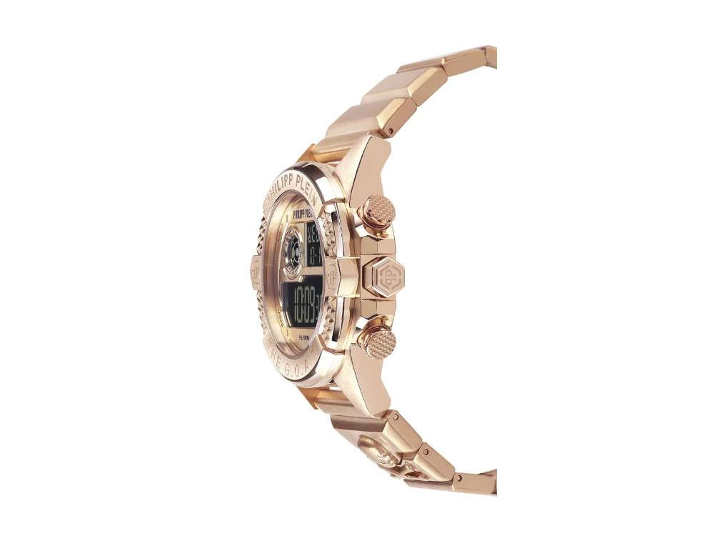 Philipp Plein Hyper Sport Quartz Uhr, Roségold, 44 mm, Mineral Glas, PWFAA0421