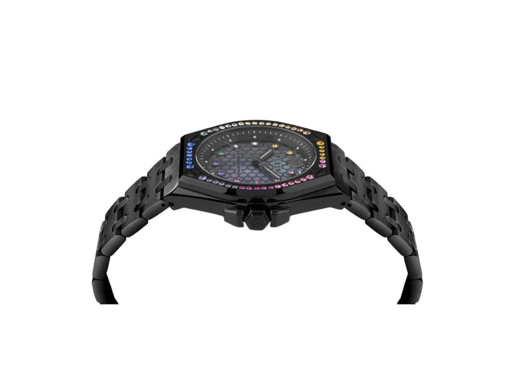 Philipp Plein Extreme Lady Quartz Uhr, PVD, Schwarz, 38 mm, PWJAA1423