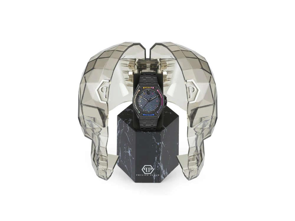 Philipp Plein Extreme Lady Quartz Uhr, PVD, Schwarz, 38 mm, PWJAA1423