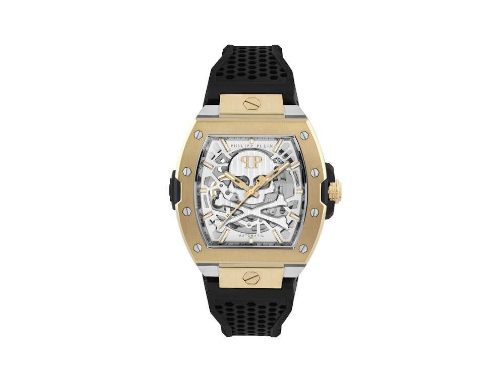 Philipp Plein The Skeleton 2.0 Automatik-Uhr, Gold IP, 44mm, PWJFA0825