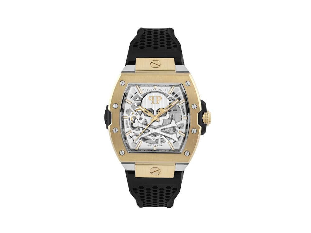 Philipp Plein The Skeleton 2.0 Automatik-Uhr, Gold IP, 44mm, PWJFA0825