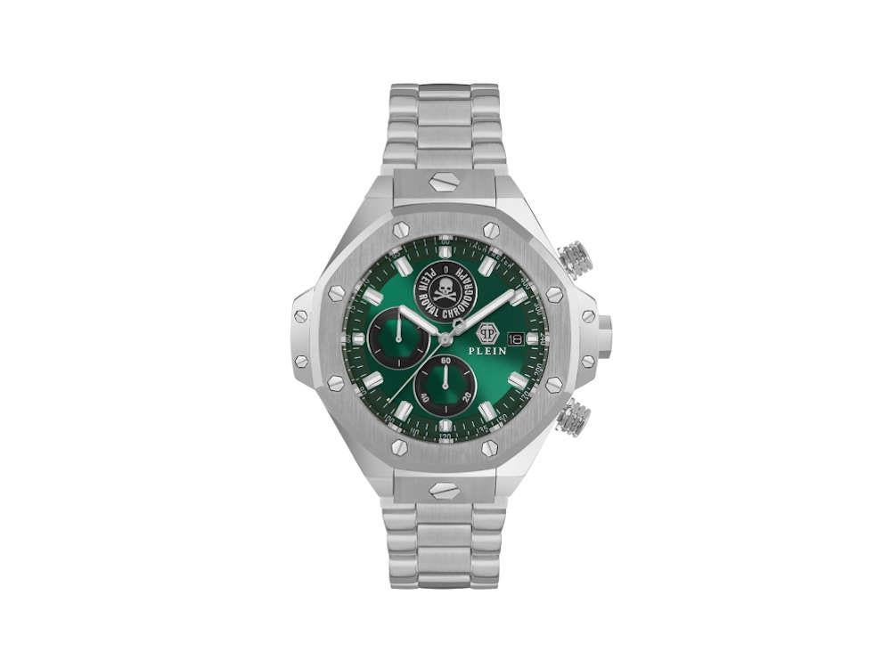 Philipp Plein Chrono Royal Sport-Tech Quarz-Uhr, Grün, 46mm, PWLFA0425
