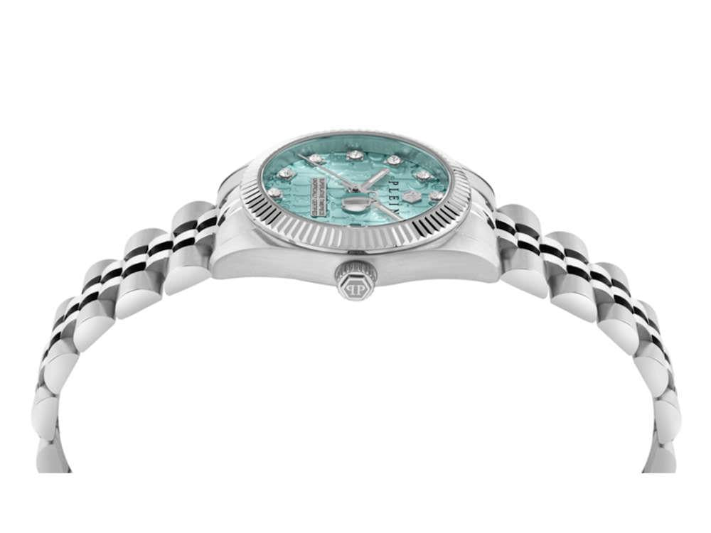 Philipp Plein Date Superlative Quarz Uhr, Blau, 28 mm, PWNFA0225