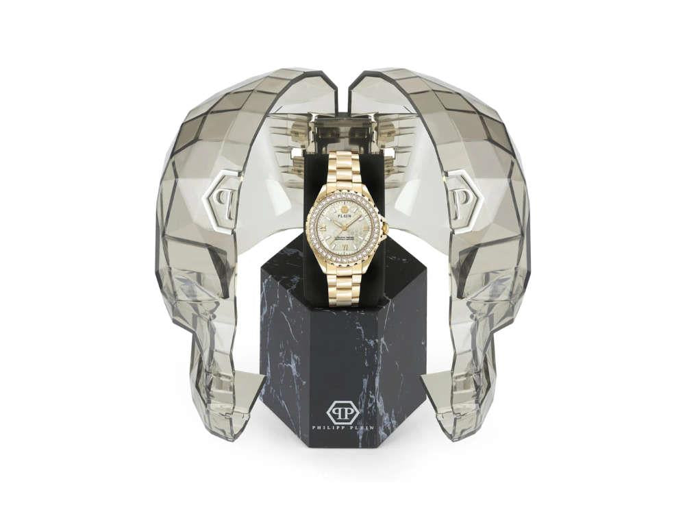 Philipp Plein Heaven Quartz Uhr, PVD Gold, Golden, 38 mm, PWPOA0624