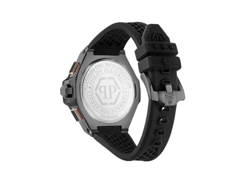 Philipp Plein Chrono Royal Quartz Uhr, PVD, Schwarz, 46 mm, PWPRA0524