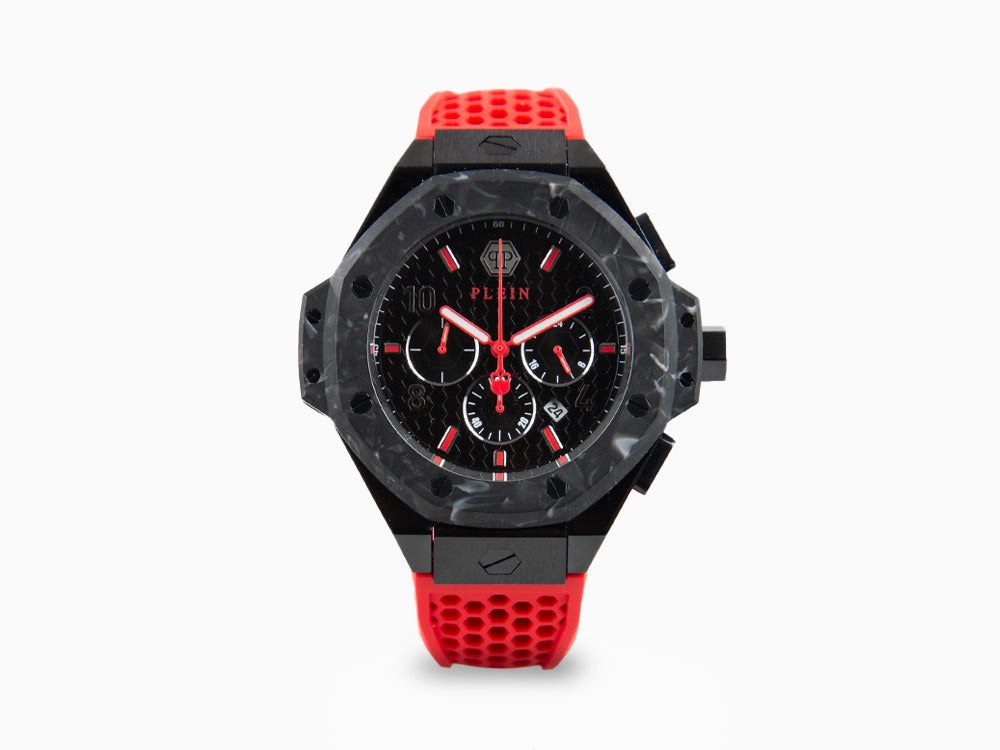 Philipp Plein Chrono Royal Quartz Uhr, PVD, Schwarz, 46 mm, PWPRA0724