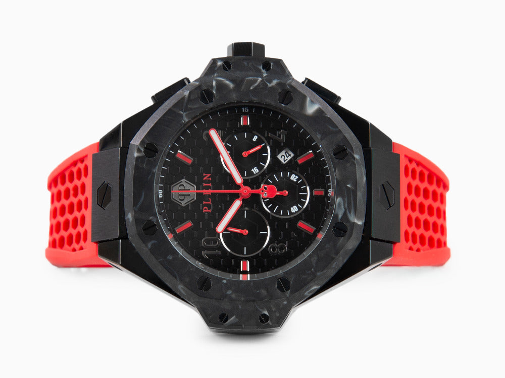Philipp Plein Chrono Royal Quartz Uhr, PVD, Schwarz, 46 mm, PWPRA0724
