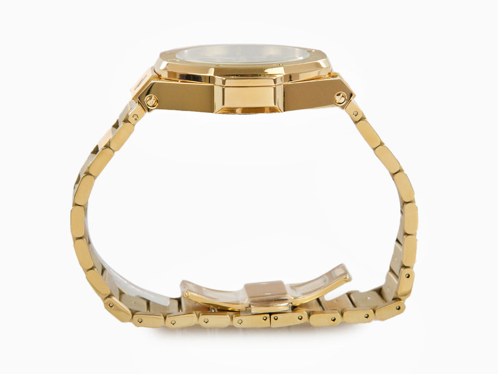 Philipp Plein Plein Chrono Royal Quartz Uhr, PVD Gold, Schwarz, 42 mm, PWPSA0424