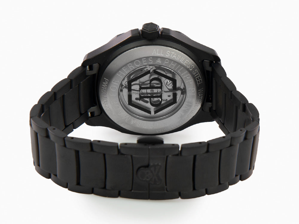 Philipp Plein Plein Philipp 42 mm Automatik Uhr, PVD, Schwarz, PWRAA0823