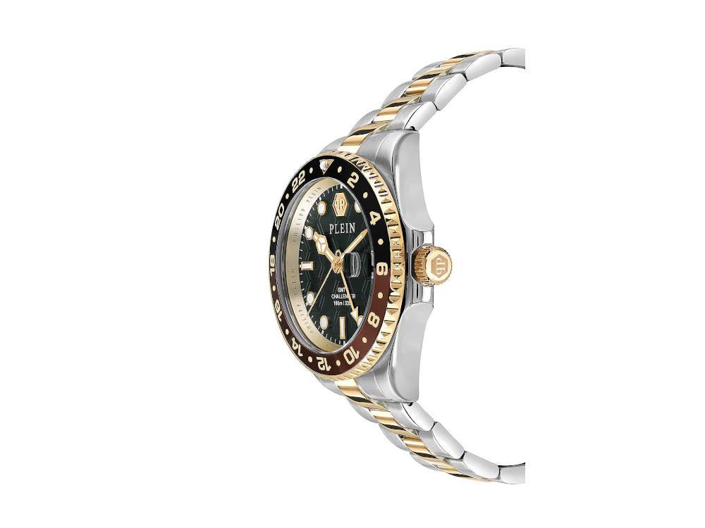 Philipp Plein GMT-I Challenger Quartz Uhr, Schwarz, 44 mm, PWYBA0323
