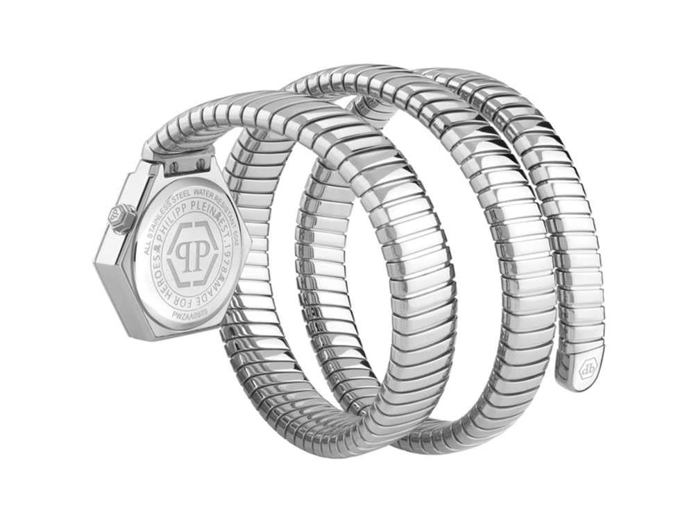 Philipp Plein Snake Hexagon Quartz Uhr, Blau, 28 mm, PWZAA0625