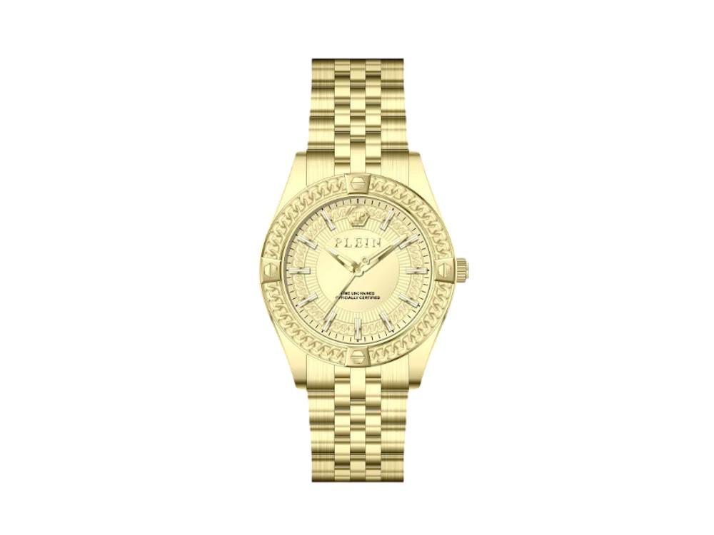 Philipp Plein Icon Chain Quartz Uhr, Golden, 43 mm, PWZFA0325