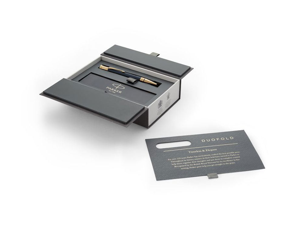 Parker Duofold Kugelschreiber, Lack, Vergoldete Beschläge, Blau, 1931373