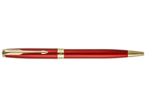 Parker Sonnet Kugelschreiber, Lack, Vergoldete Beschläge, Rot, 1931476
