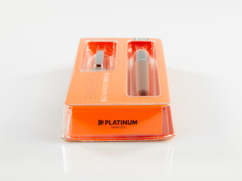 Platinum Plaisir Füller Nova Orange, Eloxiertes aluminium, PGB-1000-25 - Nib M