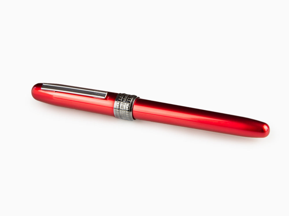 Platinum Plaisir Füllfederhalter, Aluminium, Rot, PGB-1000-70 - Nib M