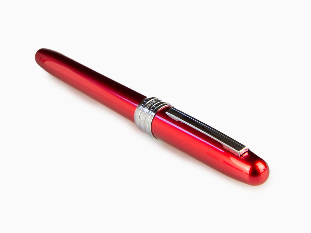 Platinum Plaisir Füllfederhalter, Aluminium, Rot, PGB-1000-70 - Nib M