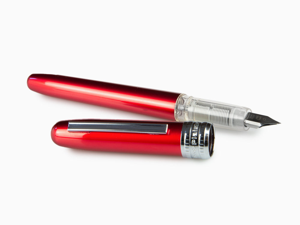 Platinum Plaisir Füllfederhalter, Aluminium, Rot, PGB-1000-70 - Nib M