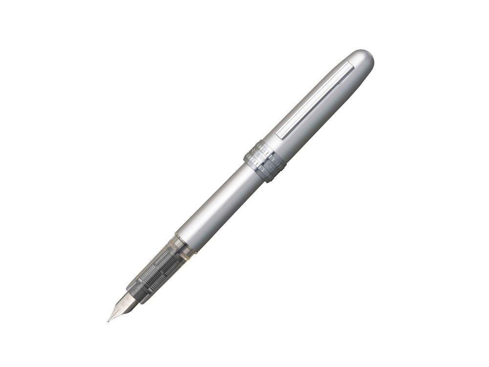 Platinum Plaisir Füllfederhalter, Aluminium, Grau, PGB-1000B-3 - Nib M