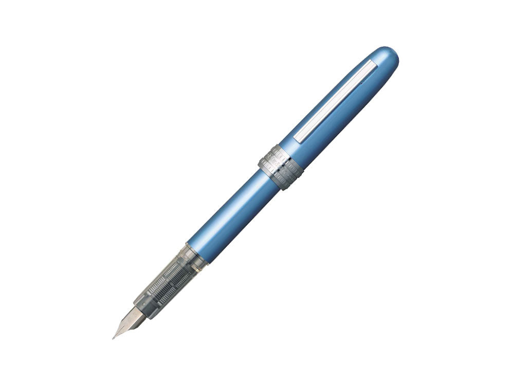 Platinum Plaisir Füllfederhalter, Aluminium, Blau, PGB-1000B-57 - Nib M