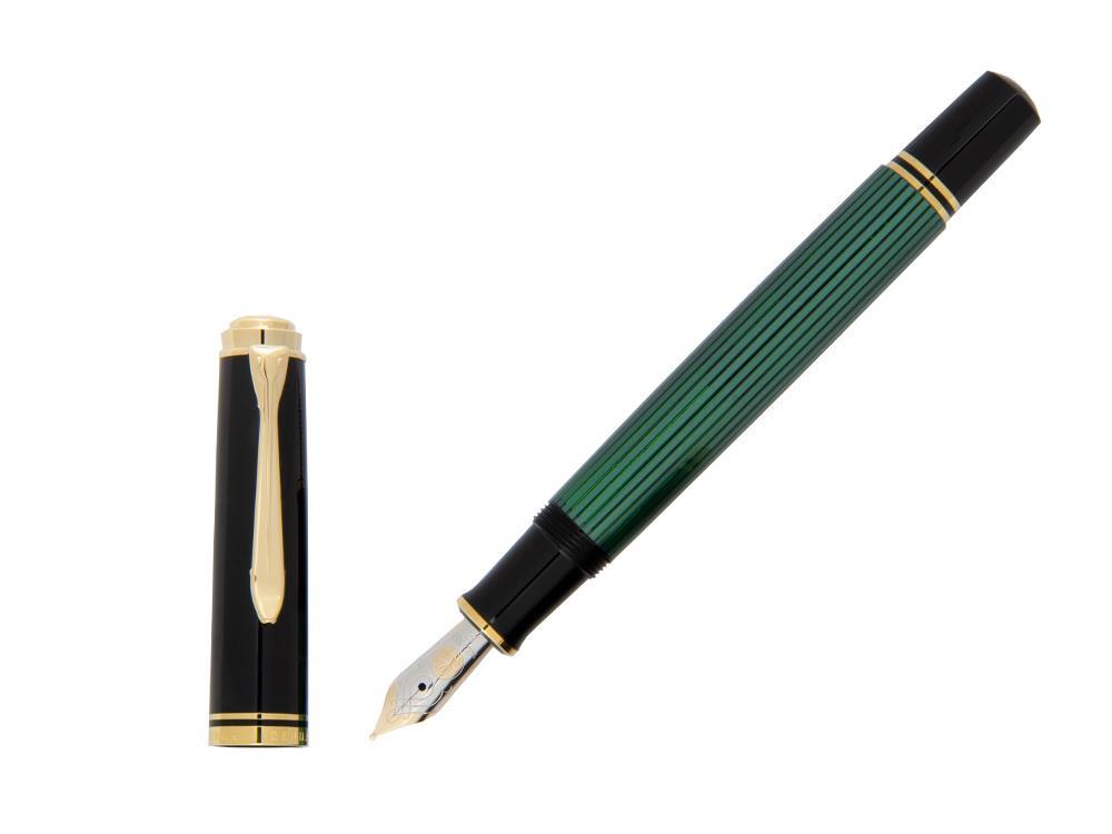 Pelikan Füllfederhalter Souverän M 600, Schwarz Grün, 980029